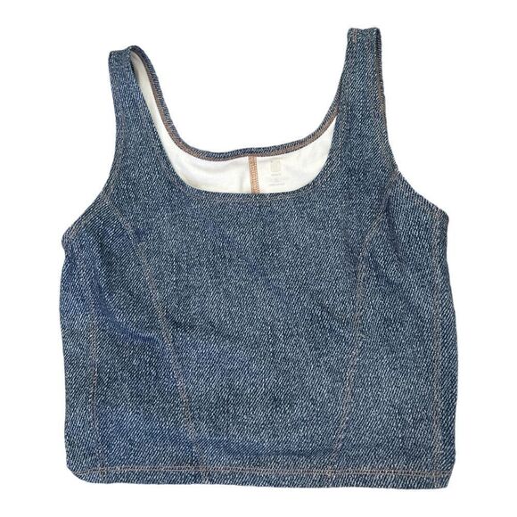 Ideology - Denim Color Crop Tank Top (NWOT) - Picture 8 of 8